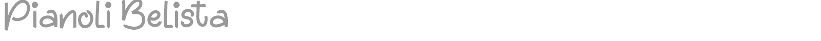 Pianoli Belista font preview